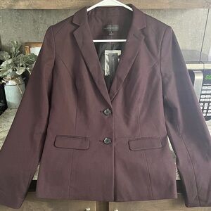 Worthington Women's Blazer and Skirt Suit in Deep Burgundy. New with Tags.